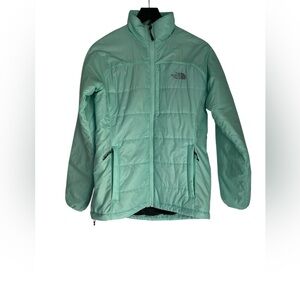 Ladies The North Face Mint Puffer Jacket Size Medium